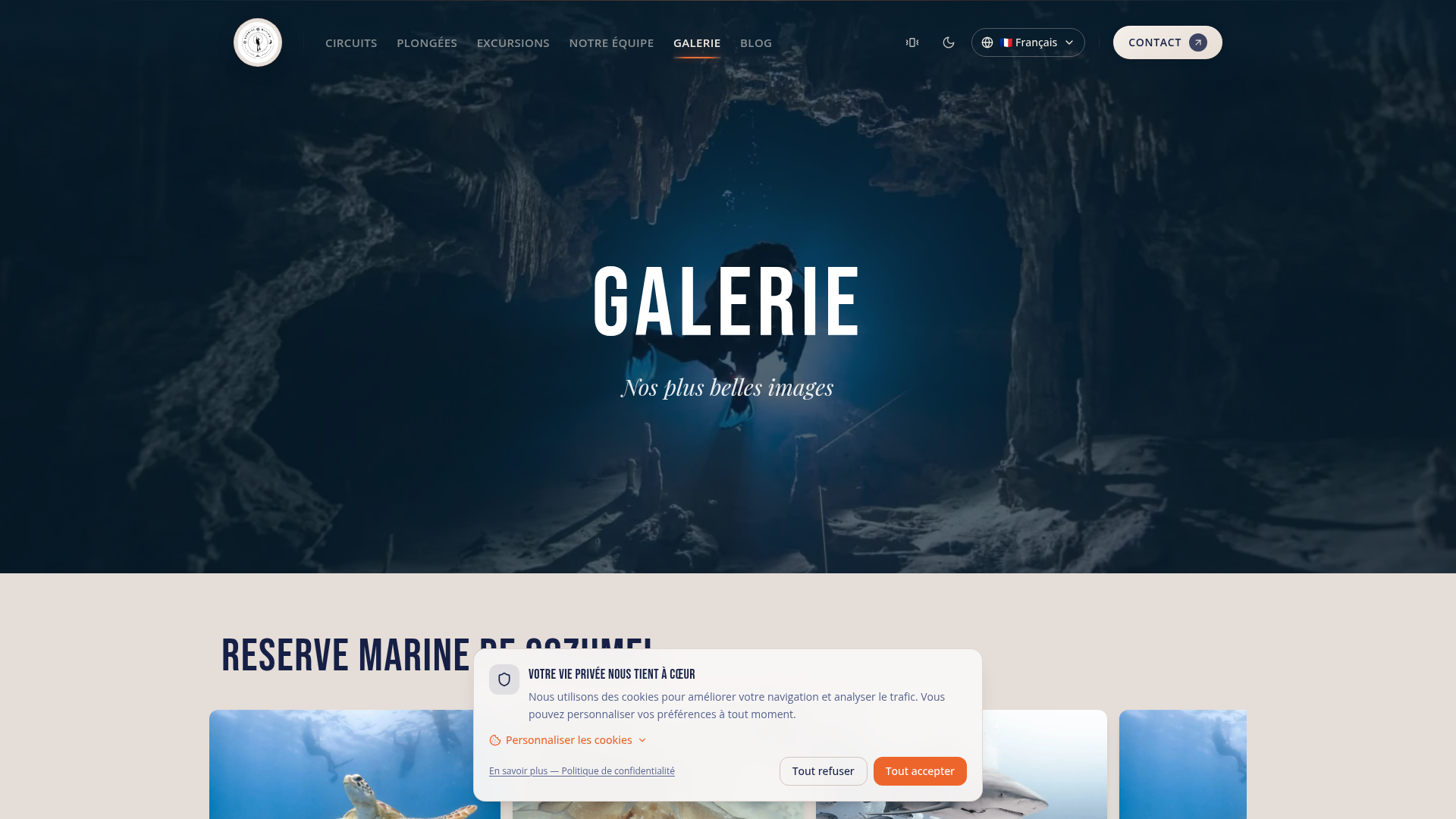 Bubbles Diving — site livré par Iluma