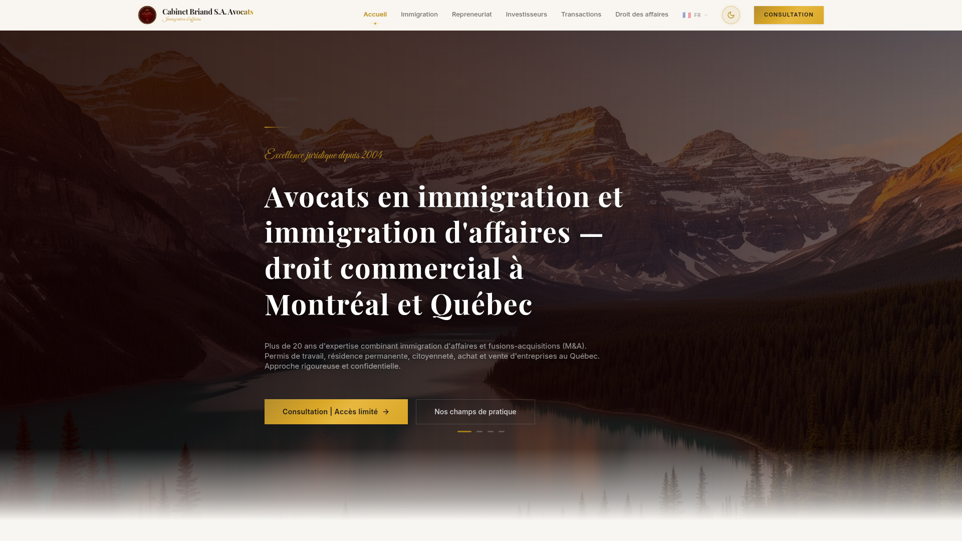 Cabinet Briand S.A. — site livré par Iluma