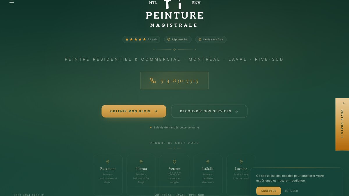 Peinture Magistrale, Peinture résidentielle & décorative (Montréal)
